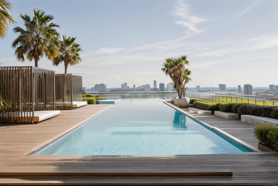 พื้นที่สระว่ายน้ำกลางแจ้ง preview